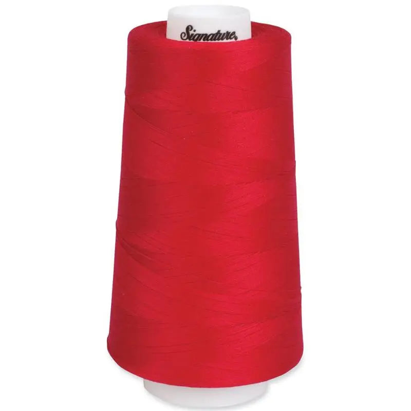 Signature 40 wt Cotton Quilting Thread 3,000 yd Cone - Scarlet