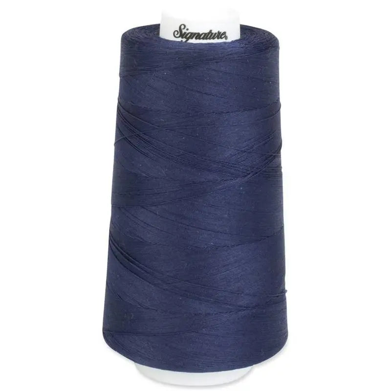 Signature 40 wt Cotton Quilting Thread 3,000 yd Cone - Navy