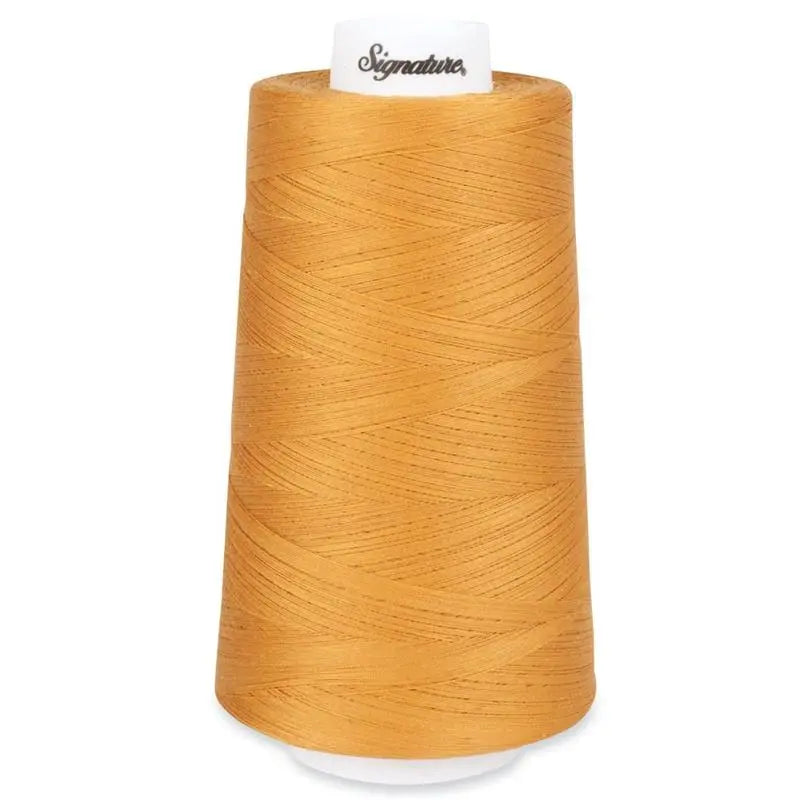Signature 40 wt Cotton Quilting Thread 3,000 yd Cone - Mustard