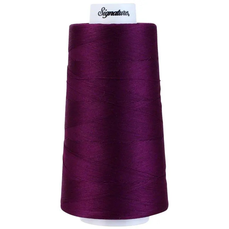 Signature 40 wt Cotton Quilting Thread 3,000 yd Cone - Signature Cotton Thread 40wt 3,000yd BERRY WINE