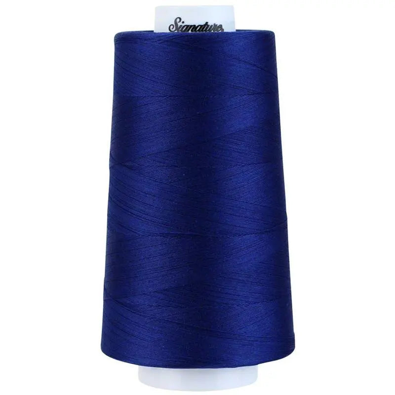 Signature 40 wt Cotton Quilting Thread 3,000 yd Cone - Sapphire