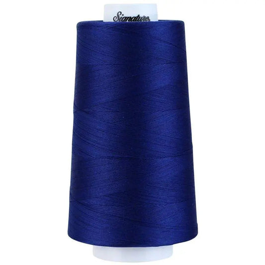 Signature 40 wt Cotton Quilting Thread 3,000 yd Cone - Sapphire