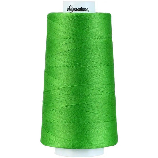 Signature 40 wt Cotton Quilting Thread 3,000 yd Cone - Lime