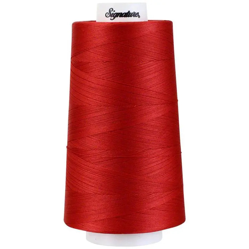Signature 40 wt Cotton Quilting Thread 3,000 yd Cone - Persian Red