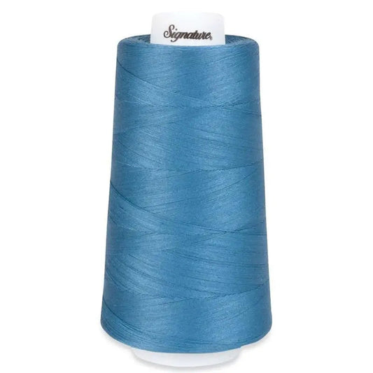 Signature 40 wt Cotton Quilting Thread 3,000 yd Cone - Stone Blue