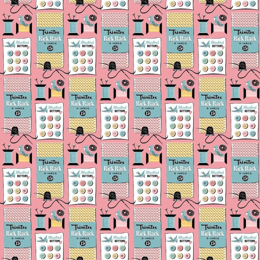 Granny's Sewing Room - Sewing Notions - Pink