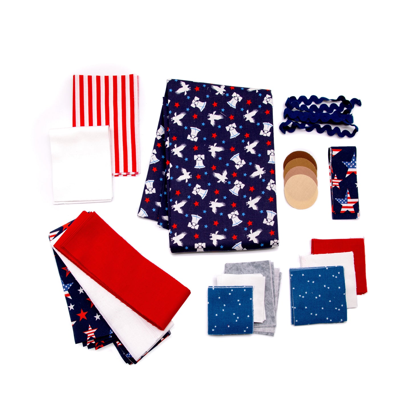 Patriotic Gnomes Quilted Table Runner Precut Quilt Kit