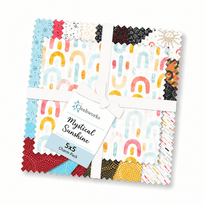 Mystical Sunshine by Clothworks - 5x5 Charm Pack (42 Cuts)