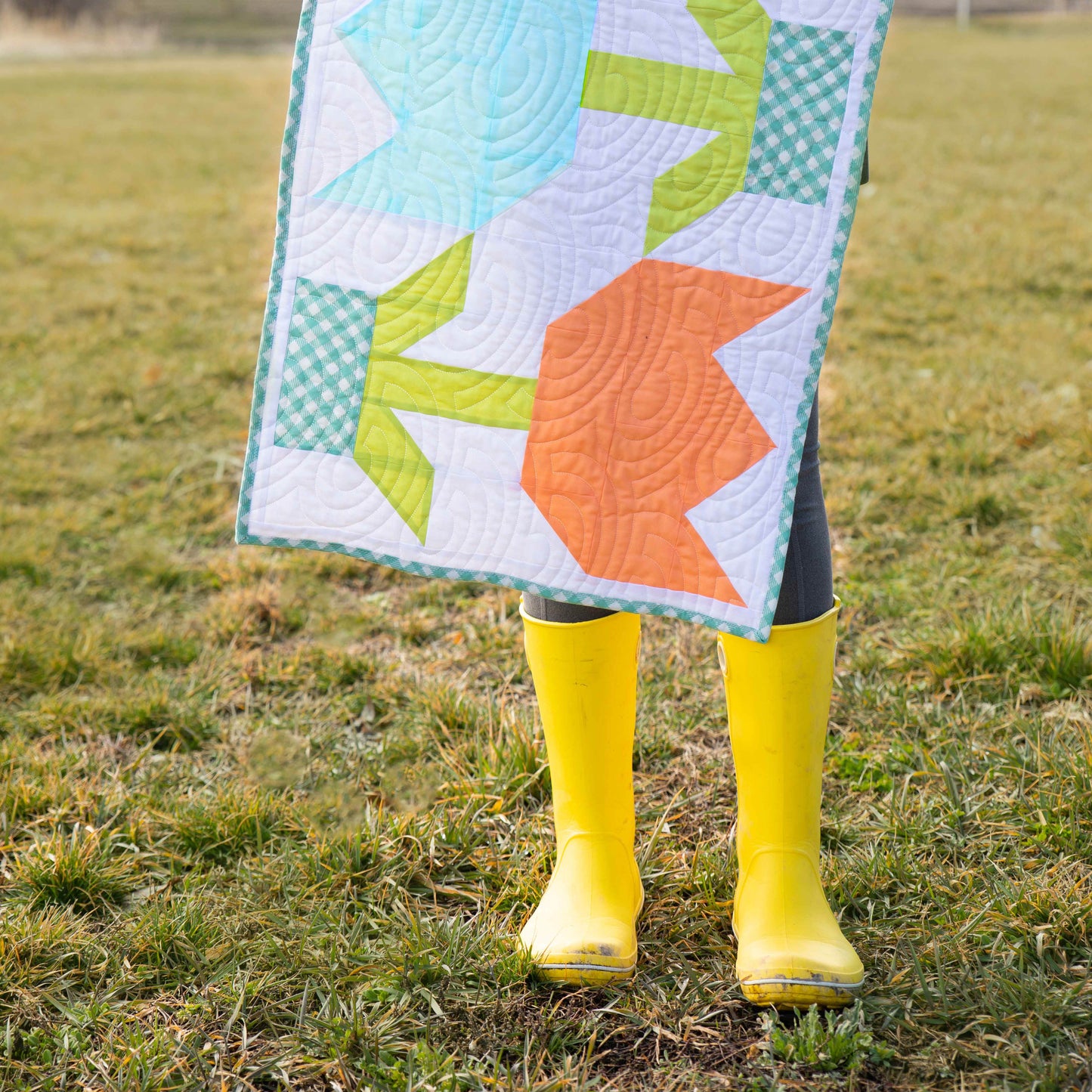 Spring Tulip Table Runner Pre-Cut Quilt Kit