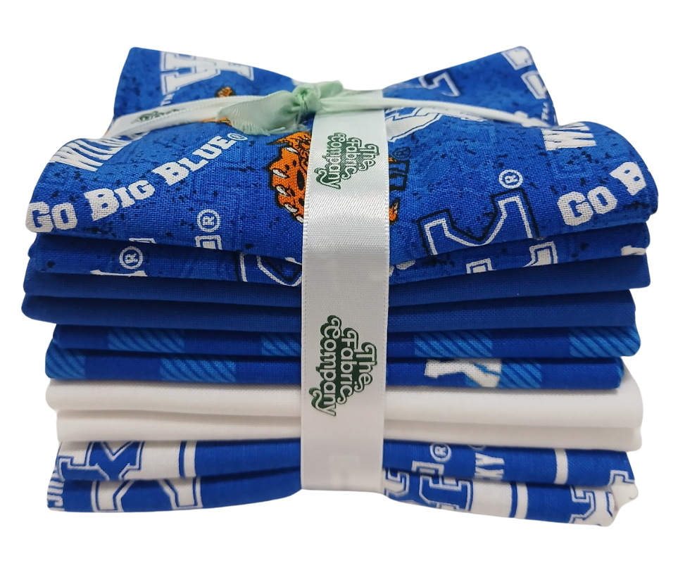 Kentucky Wildcats - Fat Quarter Bundle - 10 pack (Big Blue)