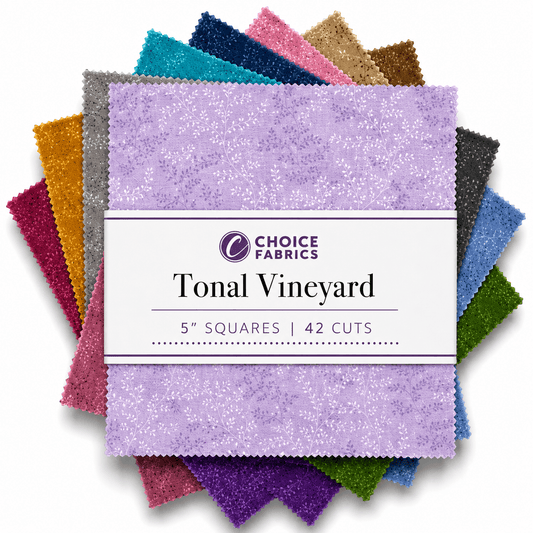 Tonal Vineyard - 5x5 Charm Pack (42 Squares)
