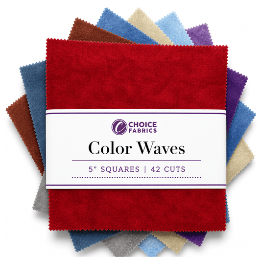 Color Waves - 5x5 Charm Pack - Spectrum (42 Squares)