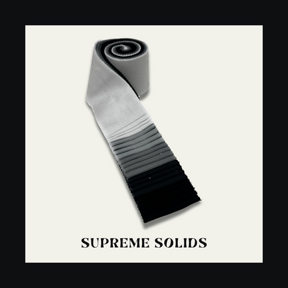 Supreme Solids - 2.5" Roll - Black/White/Grey (20 cuts)