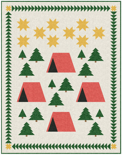 Woodland Camping Adventure Quilt Pattern - Paper Print Version