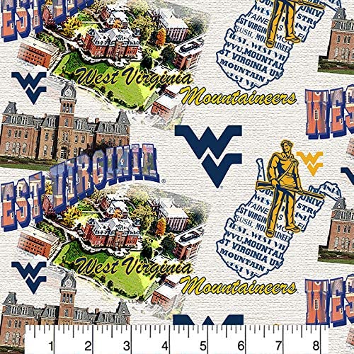 West Virginia Mountaineers - Scenic Map (3-Yard Pack)