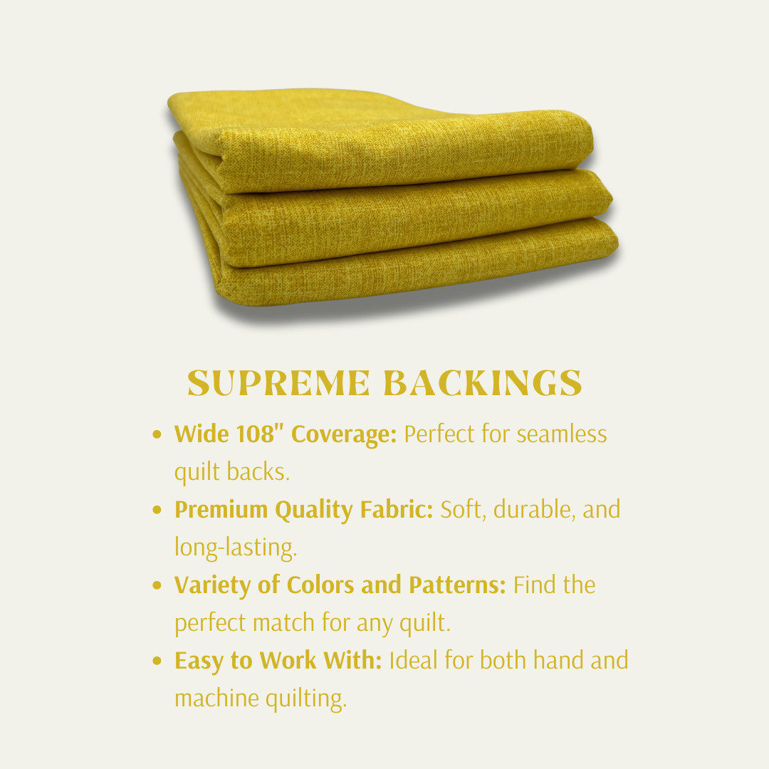 Grain of Color 108" Supreme Backings - Yellow